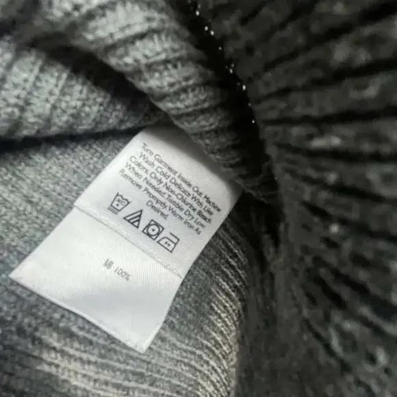 Eddie Bauer Men's Large Gray Crew Neck Knit Cotton Sweater - Picture 5 of 10